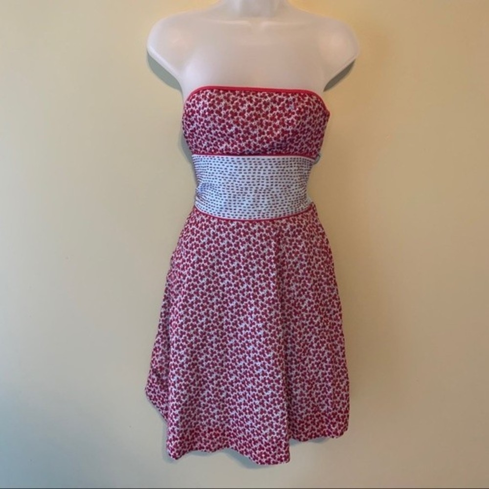 Free People Falling Leaves Strapless Dress, Size 4